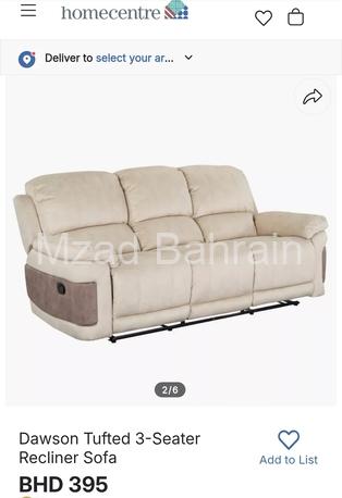 BHD 245, EXCELLENT 3 SEATER SOFA COMFORTABLE VERY LESS USE 2 MONTH ONLY IN SHOP PRICE 395