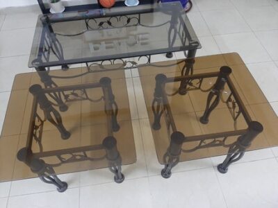 BHD 10, TEA TABLE GLASS WITH METEL FRAME WHTSAAP:32210802