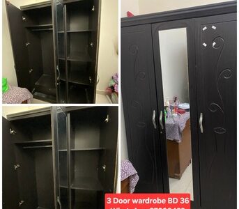 3 Door Wardrobe For Sale